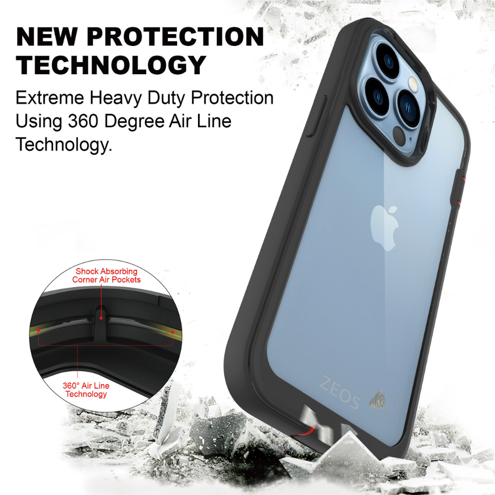 ZEOS Terrain Clear Case for iPhone 13 Pro