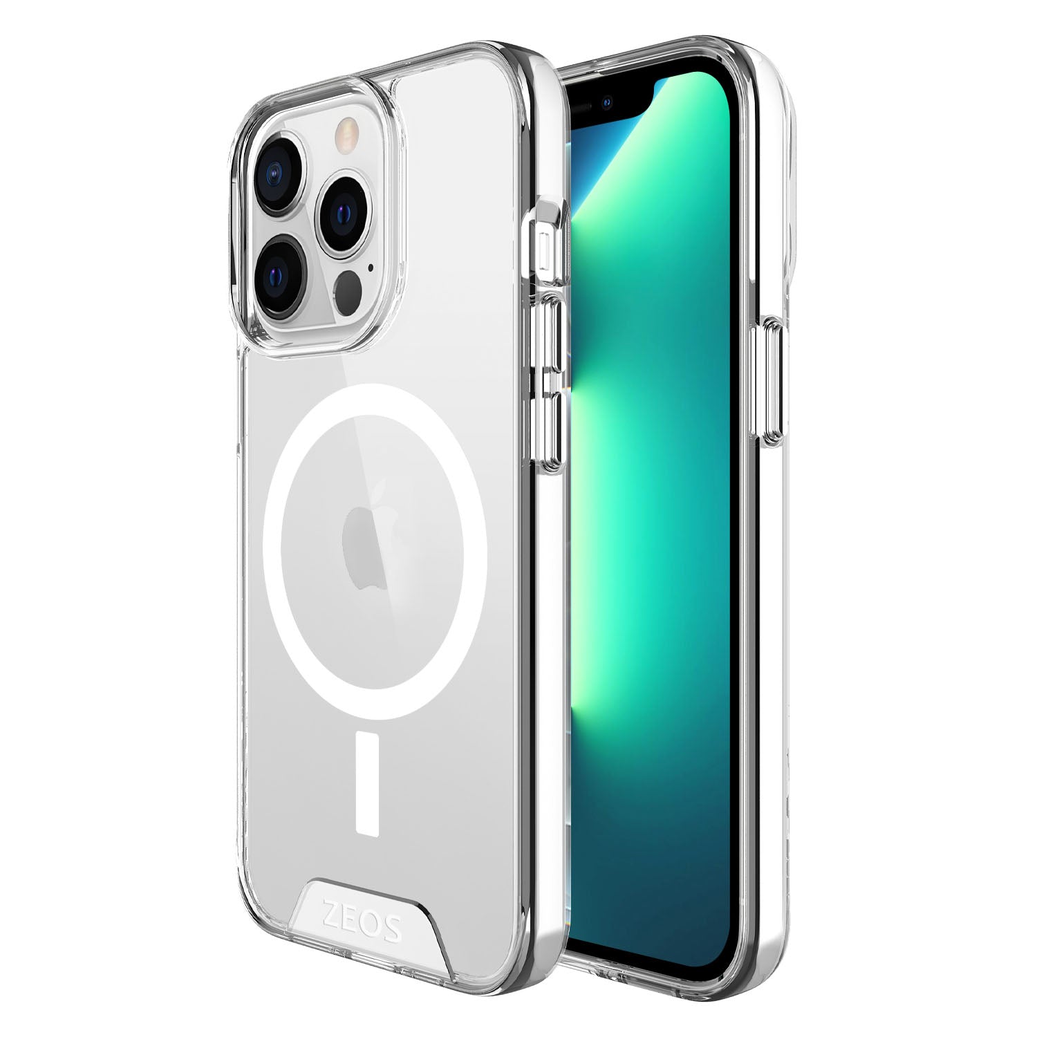 ZEOS KLARITY-MS Magnetic Protective Clear CASE for iPhone 13 Pro
