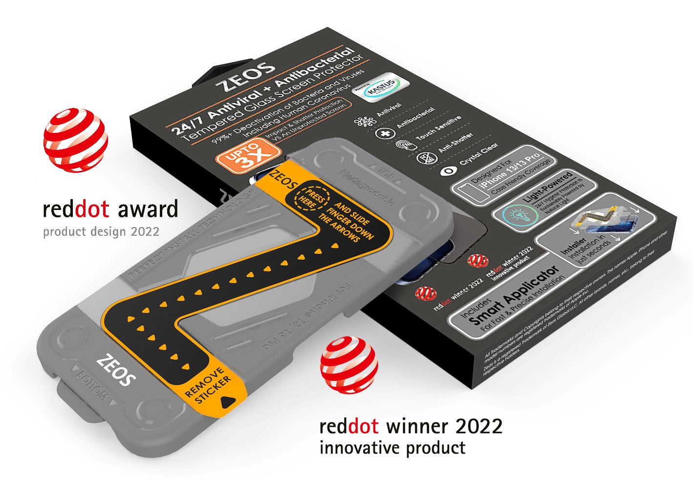 Zeos SmartCase for iPhone wins 2 Red Dot Awards for high design quality and a smart/innovative approach