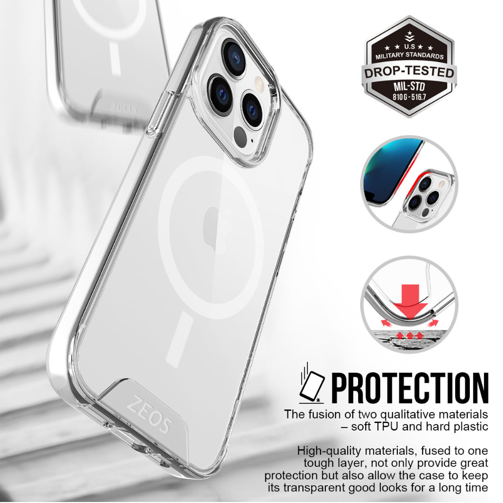 ZEOS KLARITY Clear CASE for iPhone 13 Pro