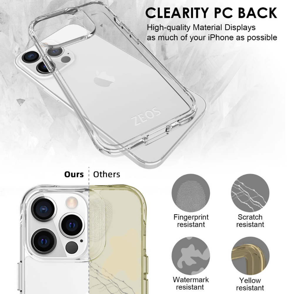 ZEOS KLARITY Clear CASE for iPhone 13 Pro