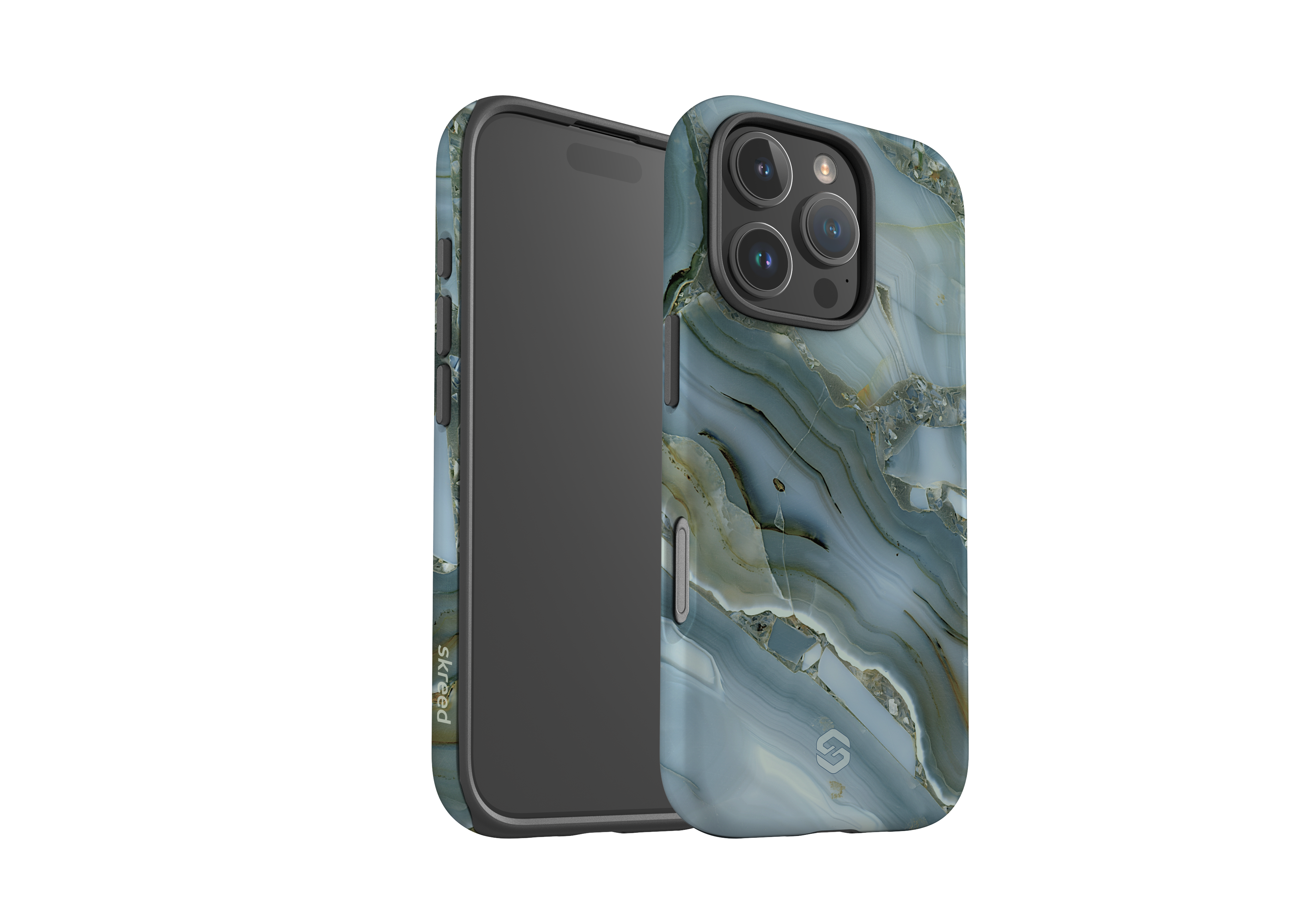 Sage Marble Case - iPhone 16 Series