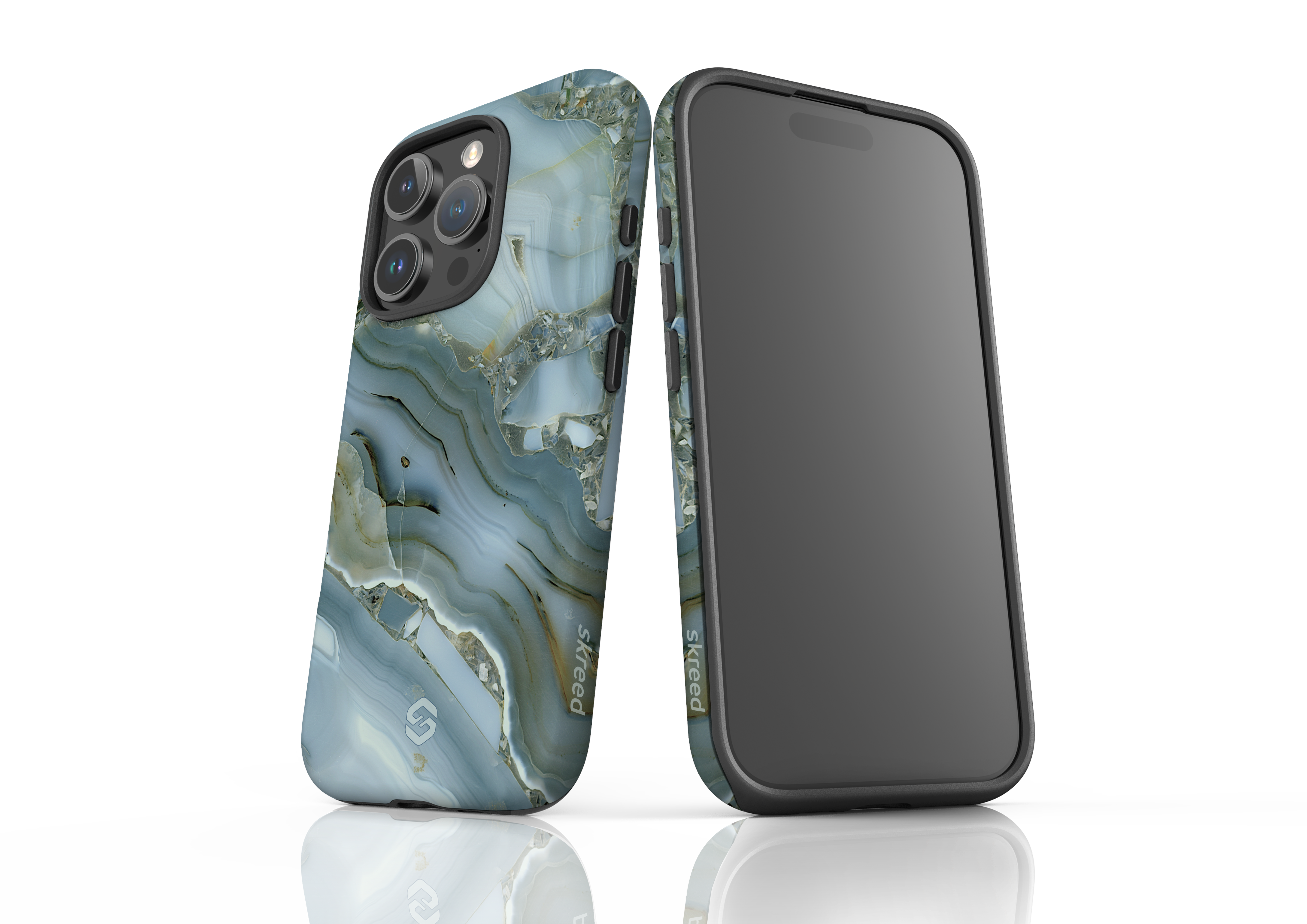 Sage Marble Case - iPhone 16 Series