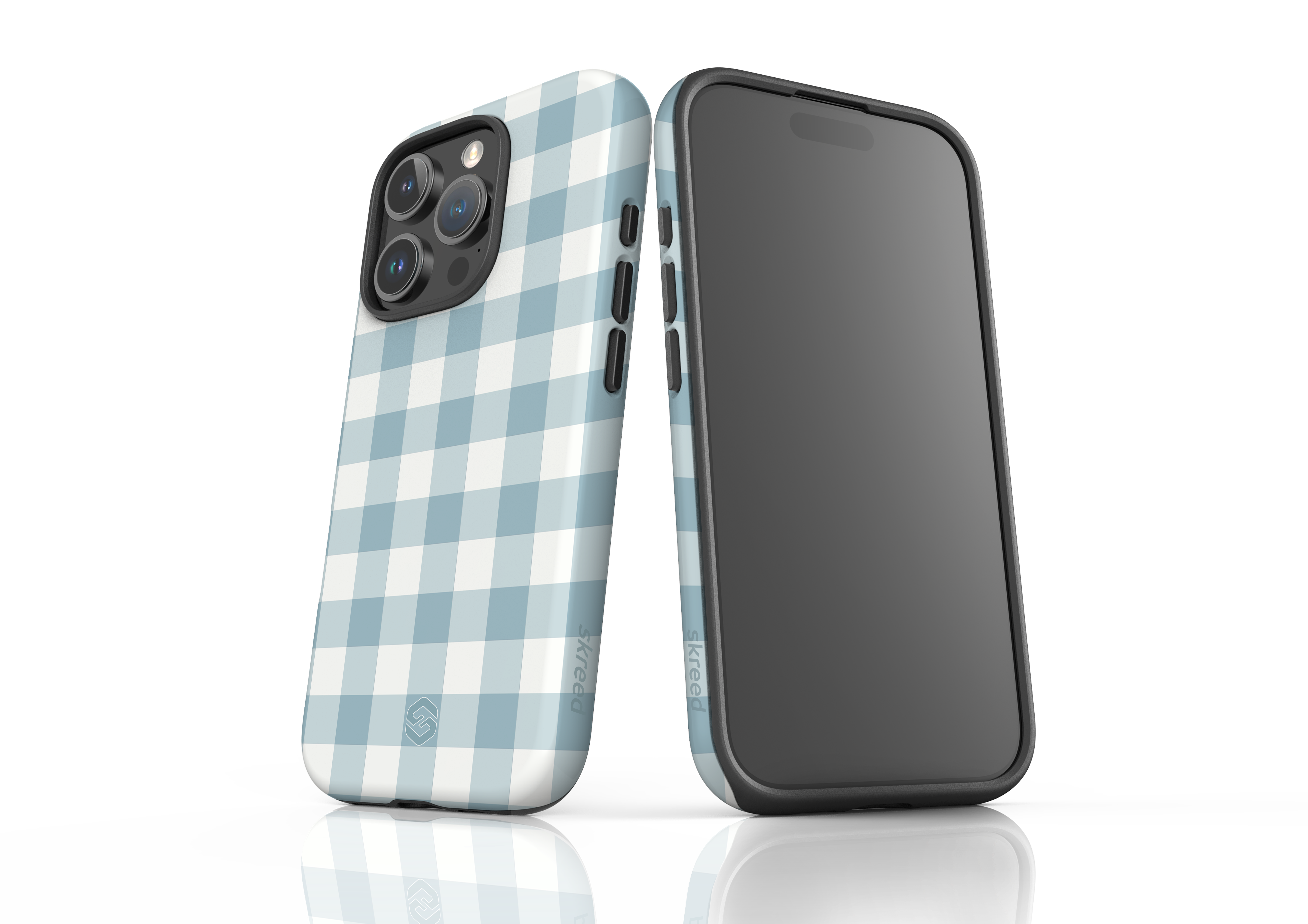 Teal Check Case - iPhone 16 Series