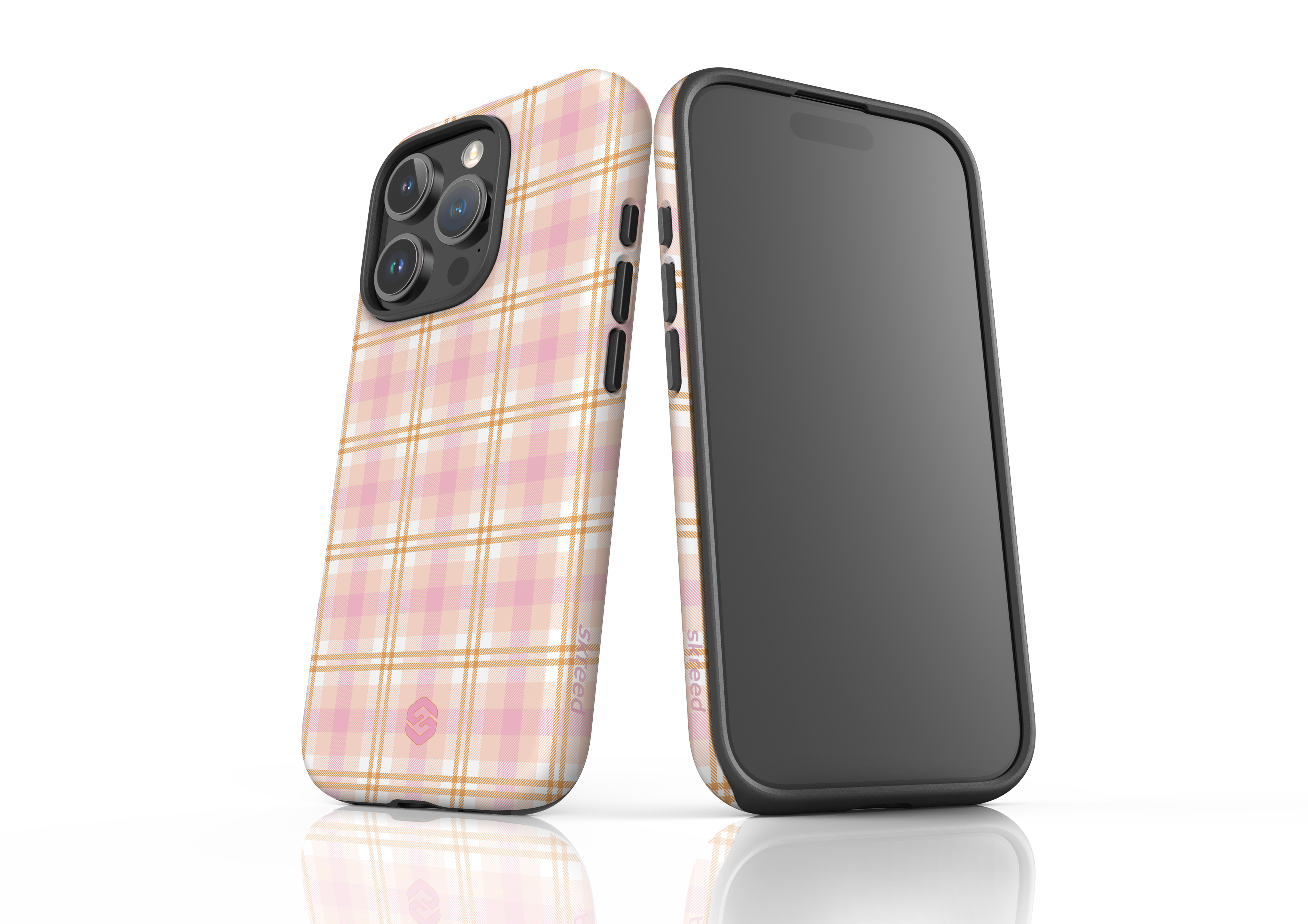 Beige Check Case - iPhone 16 Series