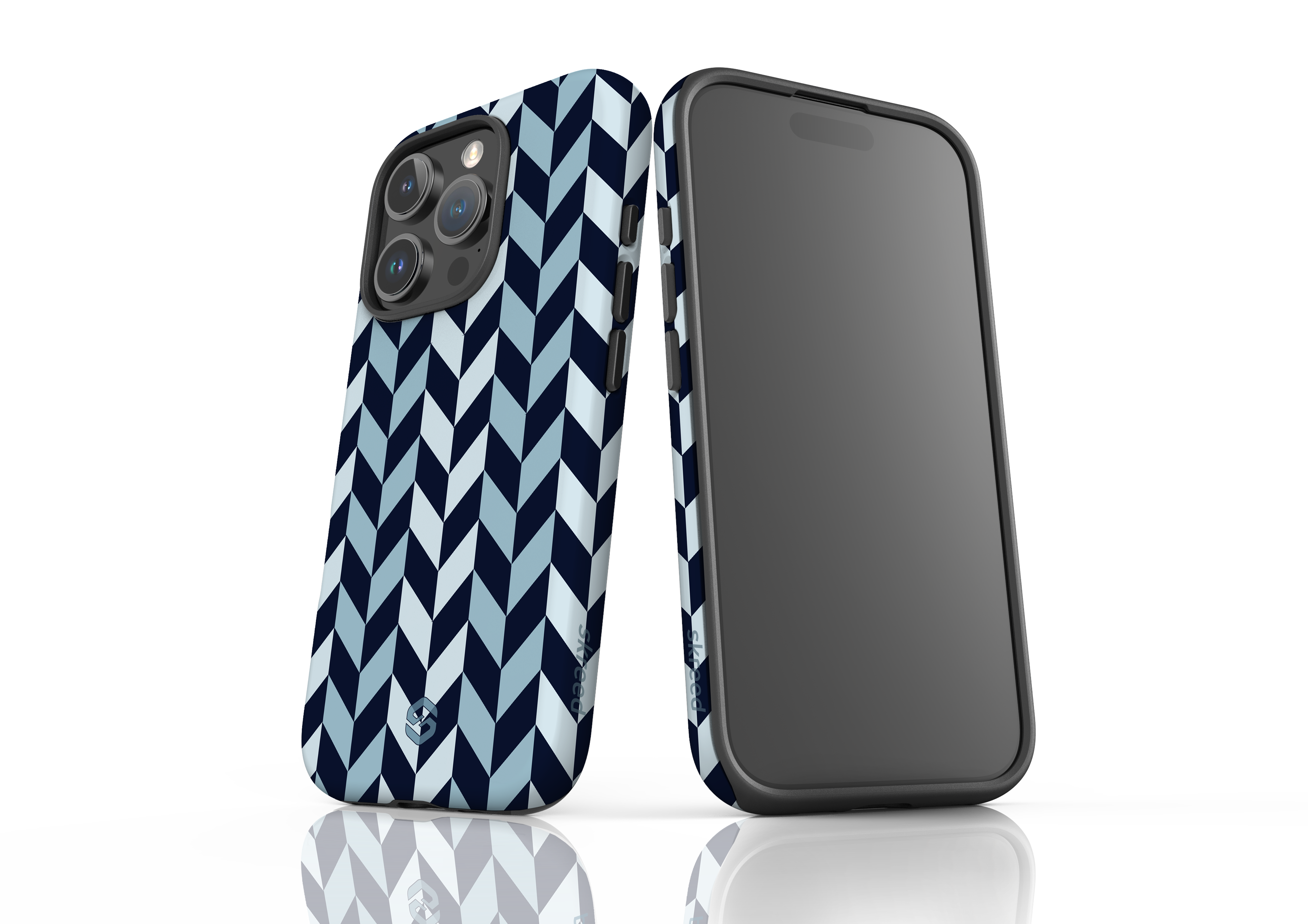 Chevron Navy Case - iPhone 16 Series