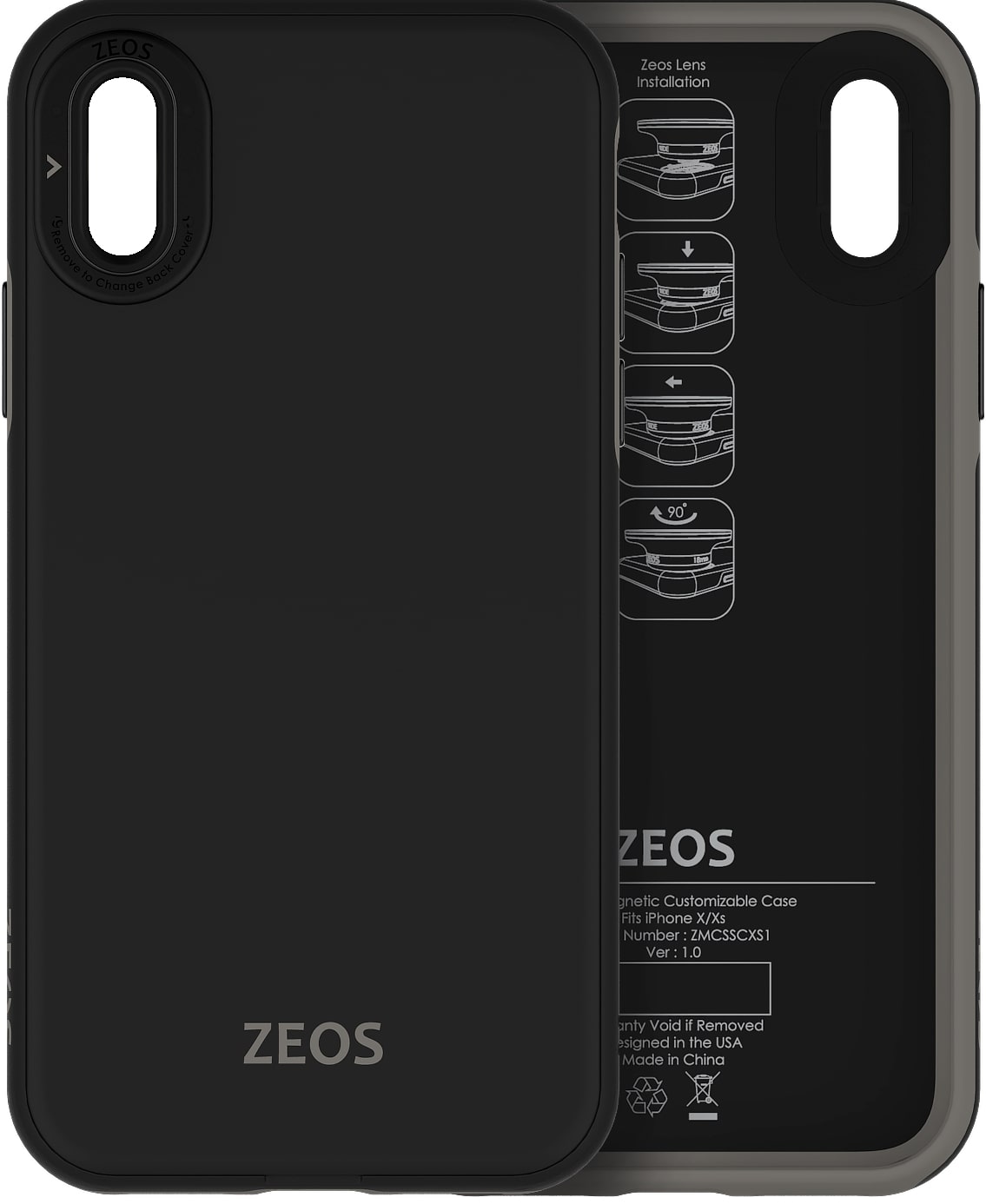 ZEOS 3 in 1 Battery Case for iPhone 8 