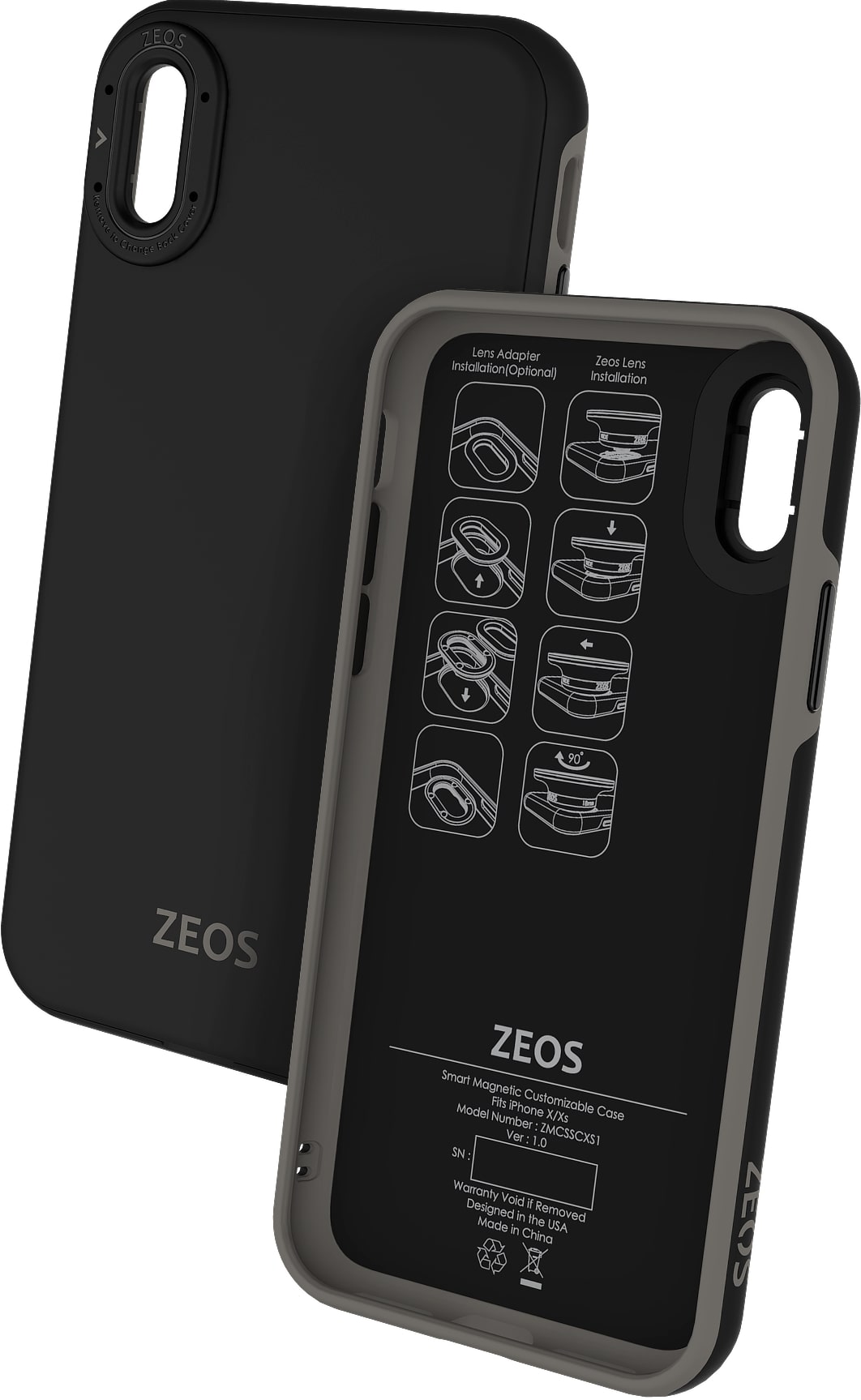 ZEOS 3 in 1 Battery Case for iPhone 8 