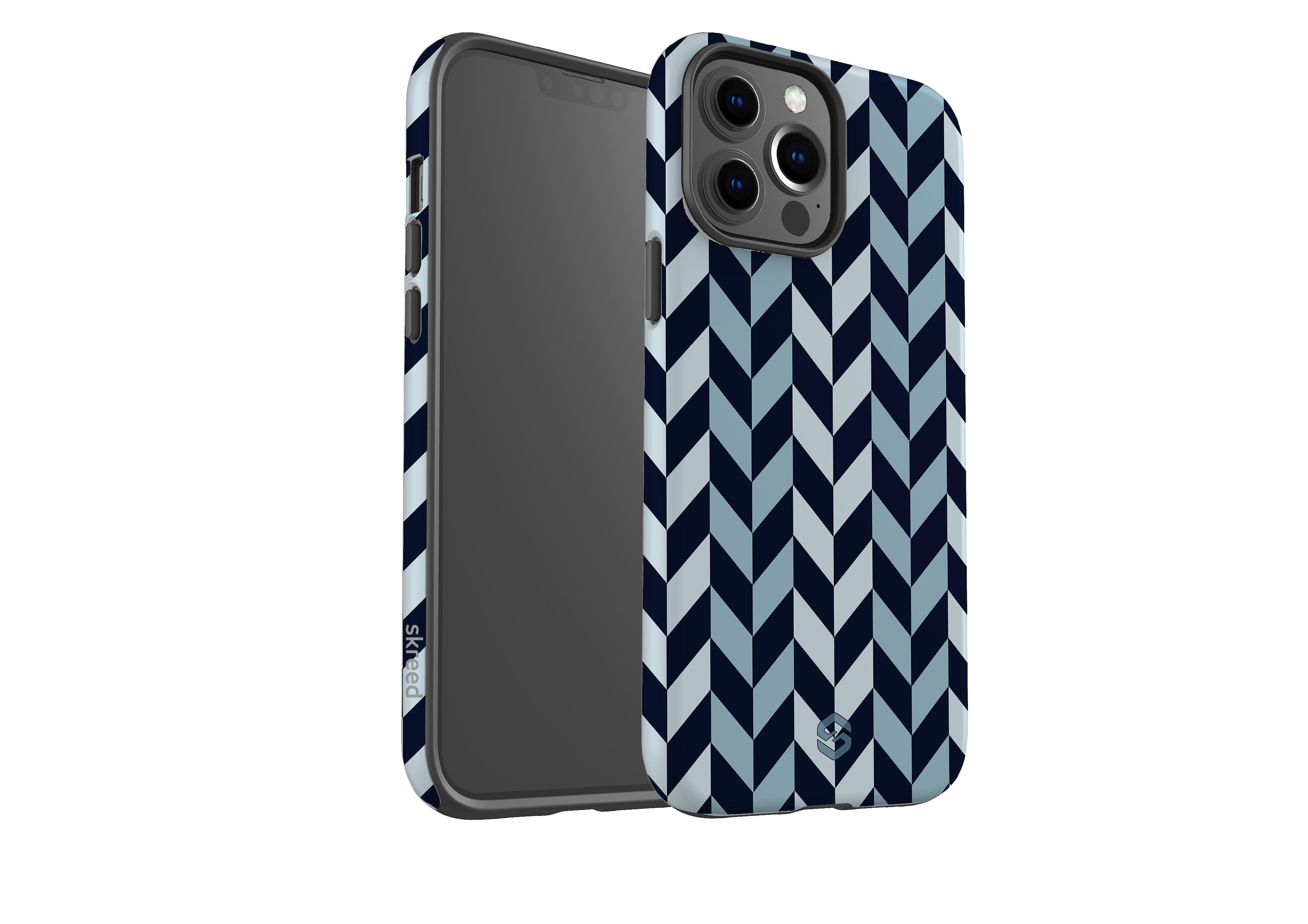 Chevron Navy Case - iPhone 13 Series