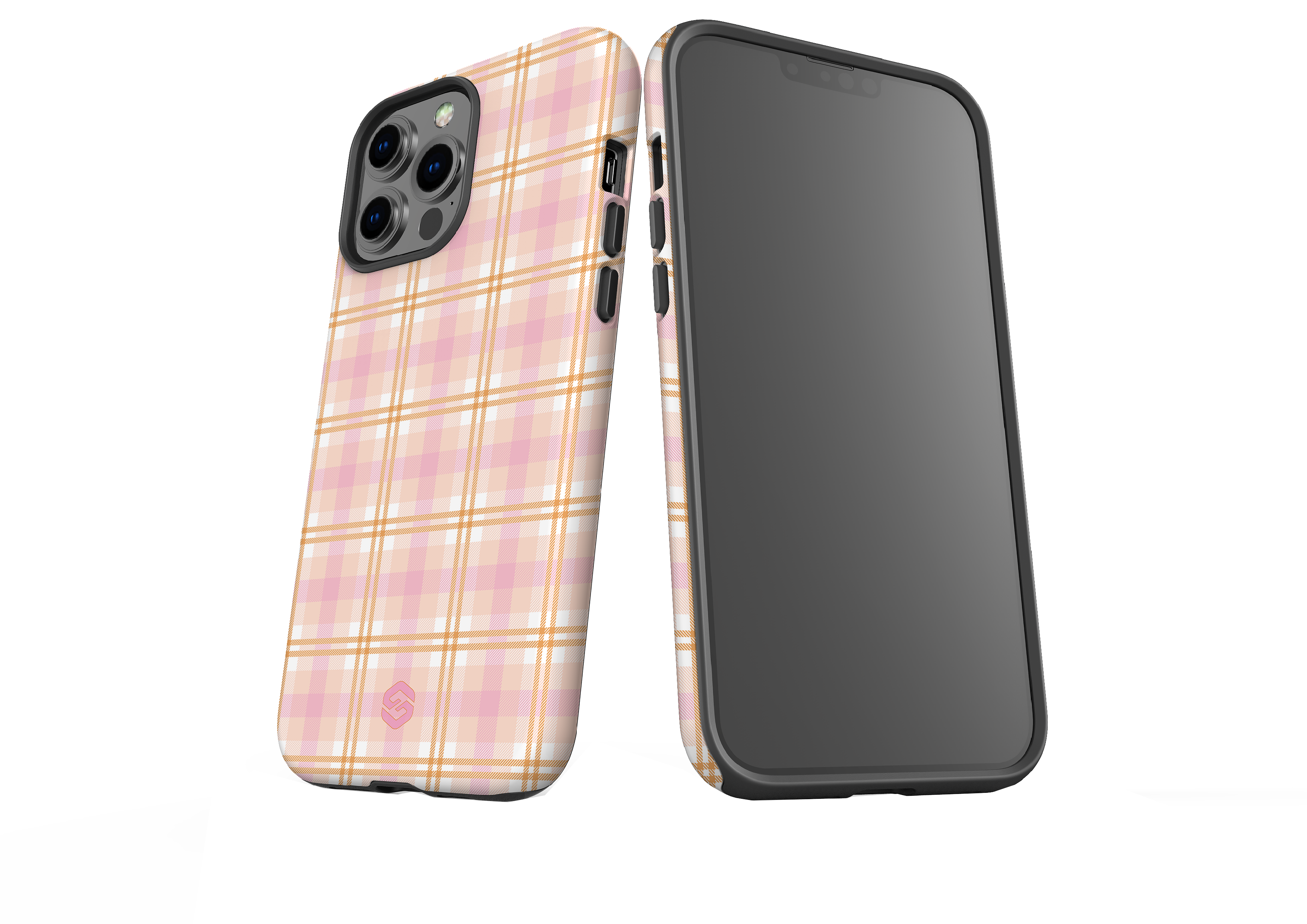 Beige Check Case - iPhone 13 Series