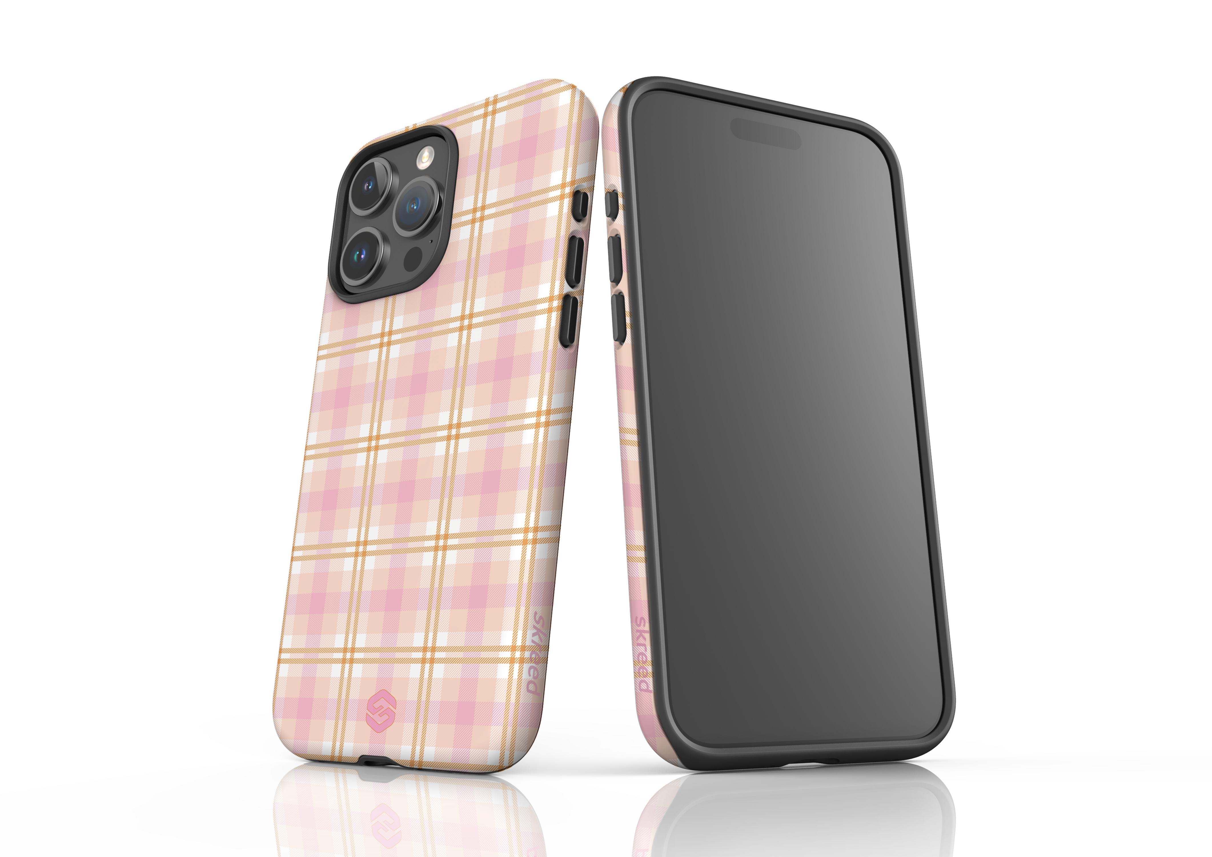 Beige Check Case - iPhone 15 Series