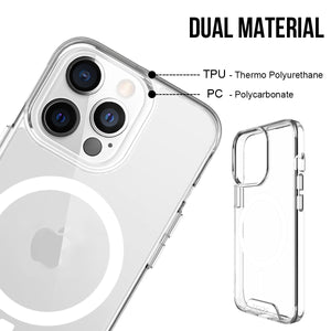 ZEOS KLARITY-MS Magnetic Protective Clear CASE for  iPhone 13 Pro - Zeosmobile.com